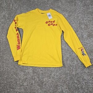 Chucky Good Guys Yellow Long Sleeve Shirt Medium  M AMC Movie Merch